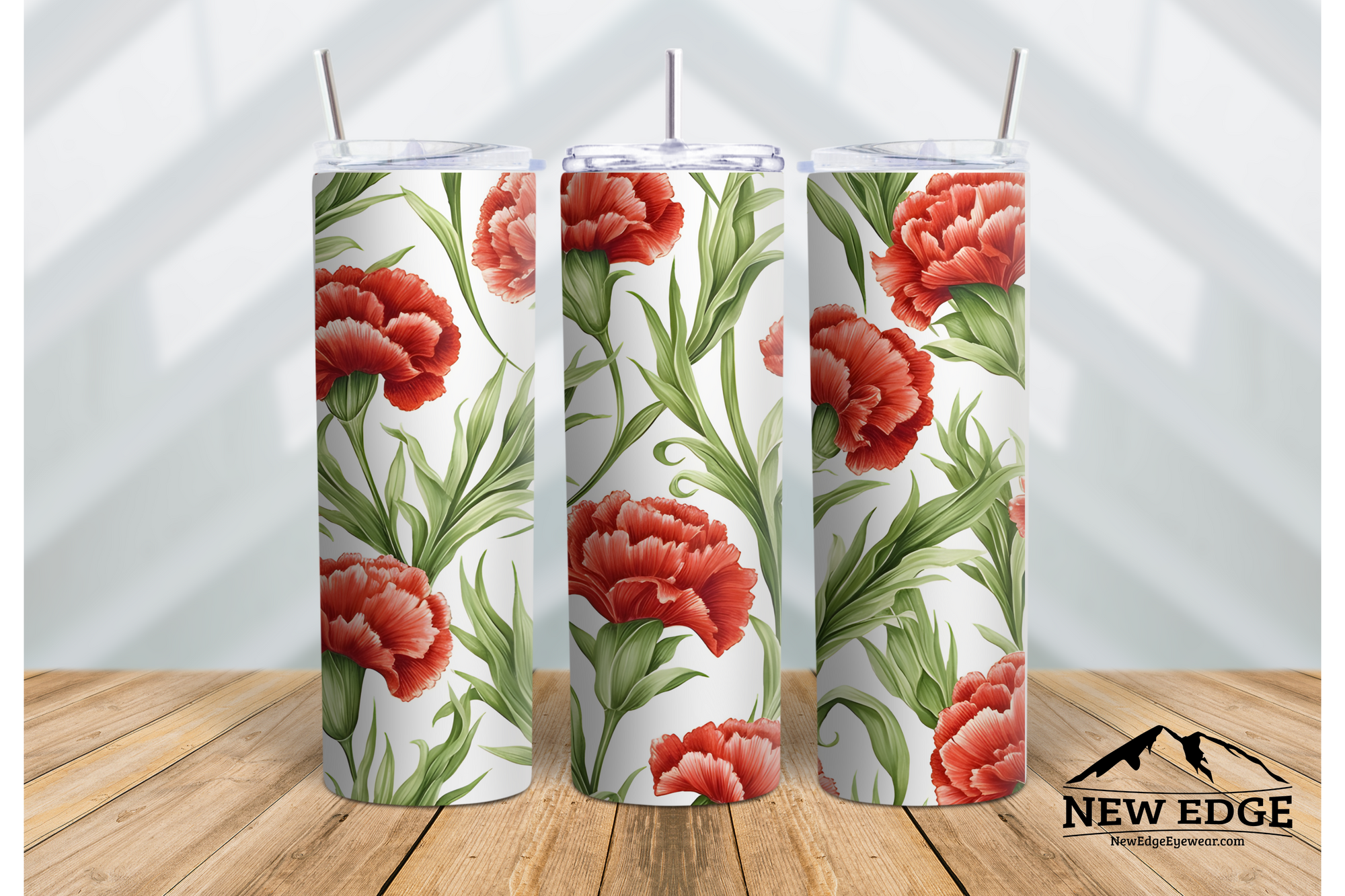 20 OZ 3D SKINNY FLOWER TUMBLER