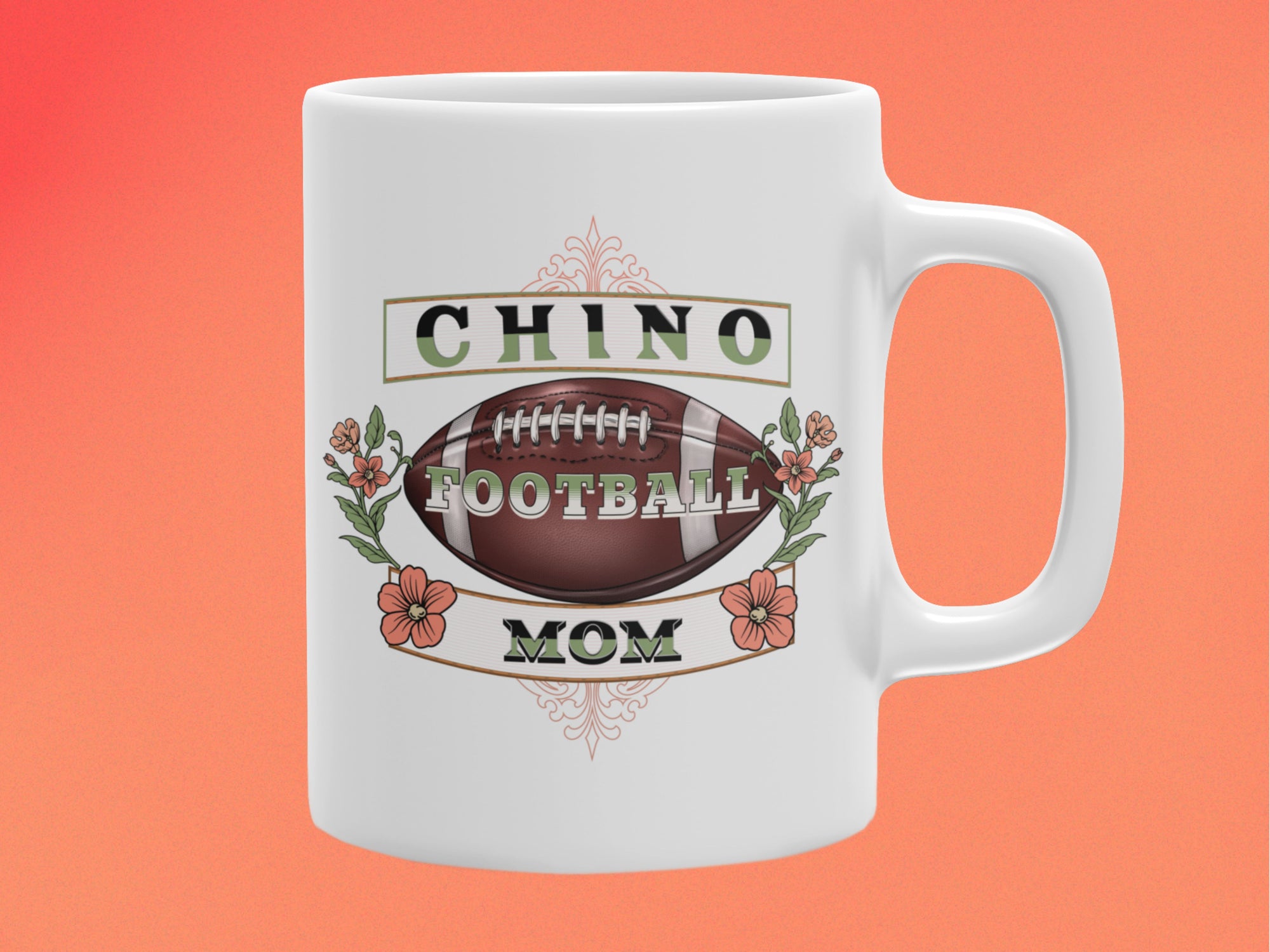 CITY FOOTBALL MOM CERAMIC MUG