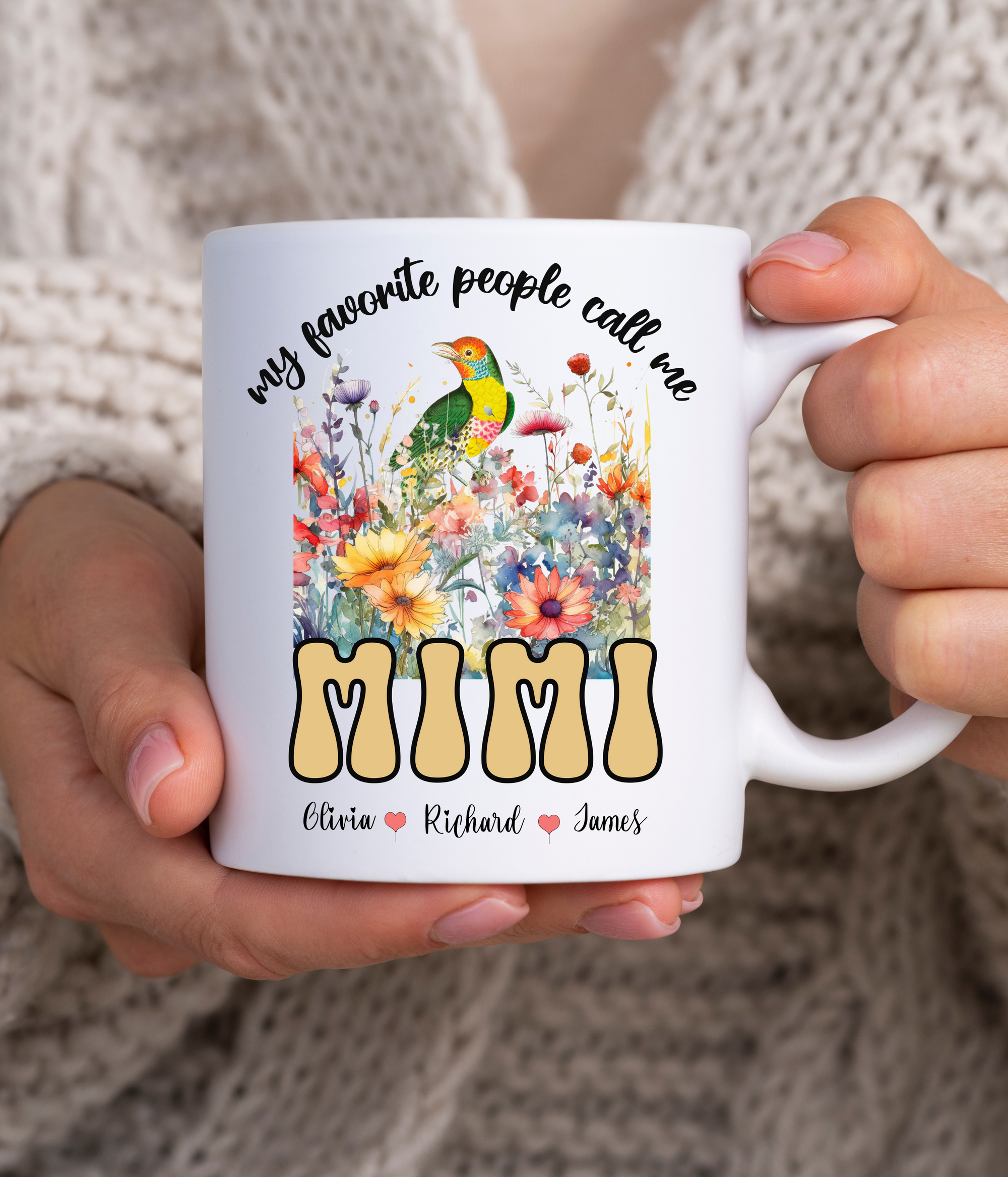 WILD FLOWER PERSONALIZE MUG