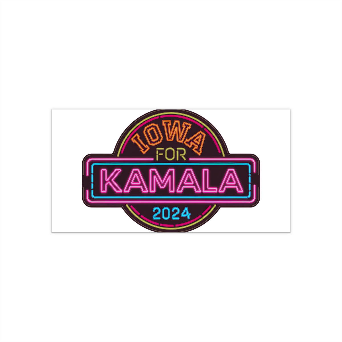 IOWA FOR KAMALA HARRIS 2024 For President Sticker