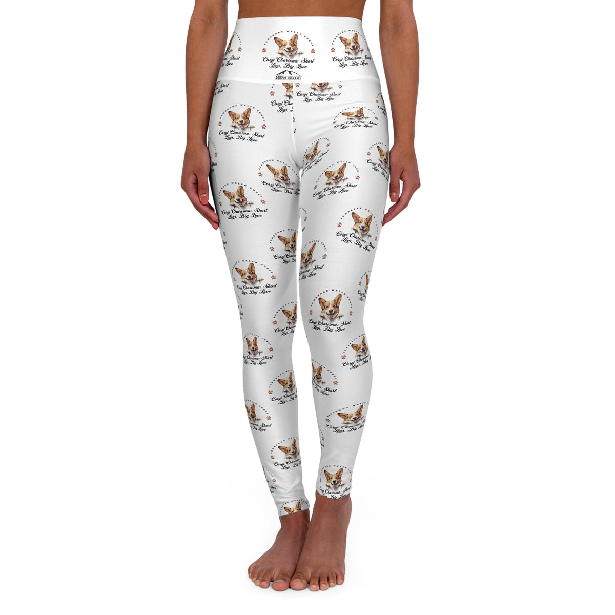 Corgi &quot;Charisma: Short Legs, Big Love&quot; Skinny High-Waisted Yoga Leggings – Fun, Flattery, and Corgi Charm in Every Step