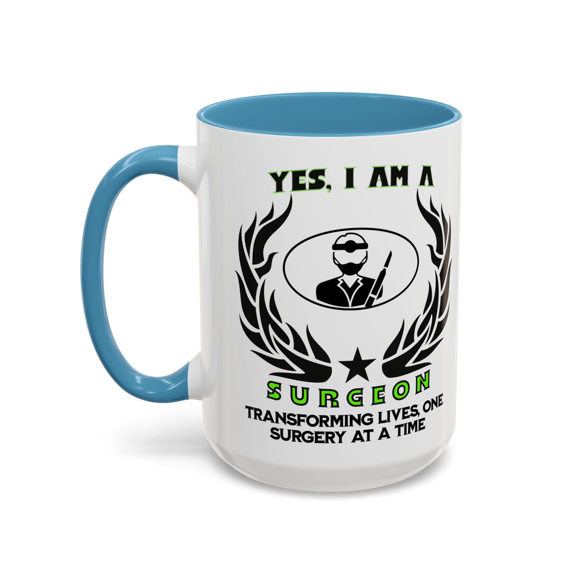 Surgeon Mug – 11oz and 15oz with Transforming Lives One Surgery at a Time Perfect for Surgeons and Medical Professionals