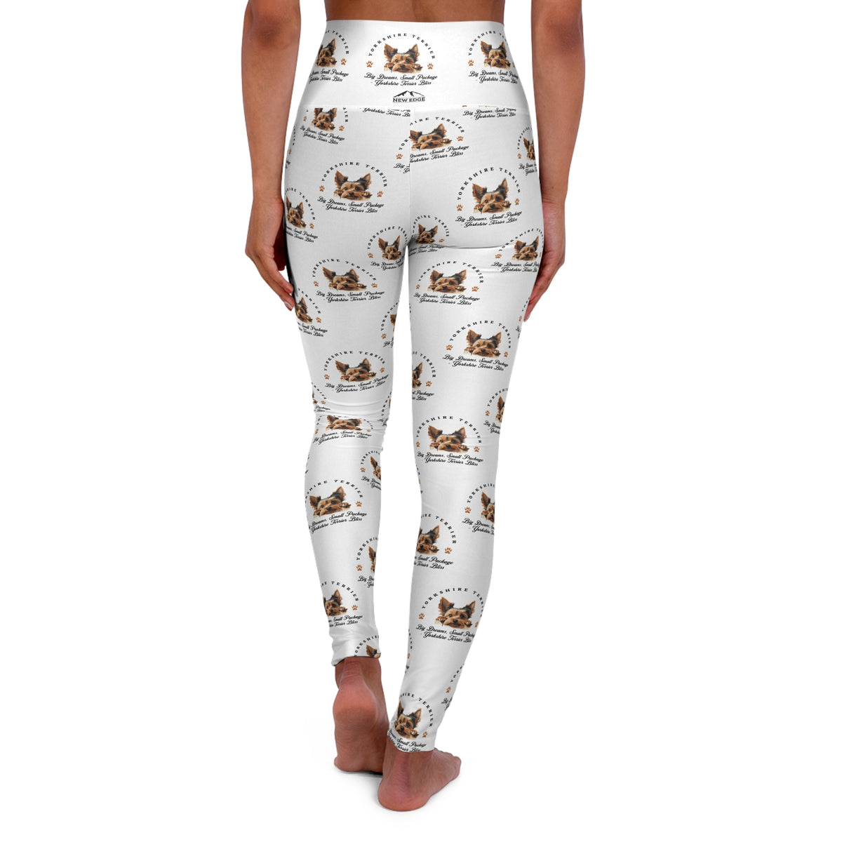 Yorkshire Terrier &quot;Big Dreams, Small Package – Bliss in Every Step&quot; Skinny High-Waisted Yoga Leggings