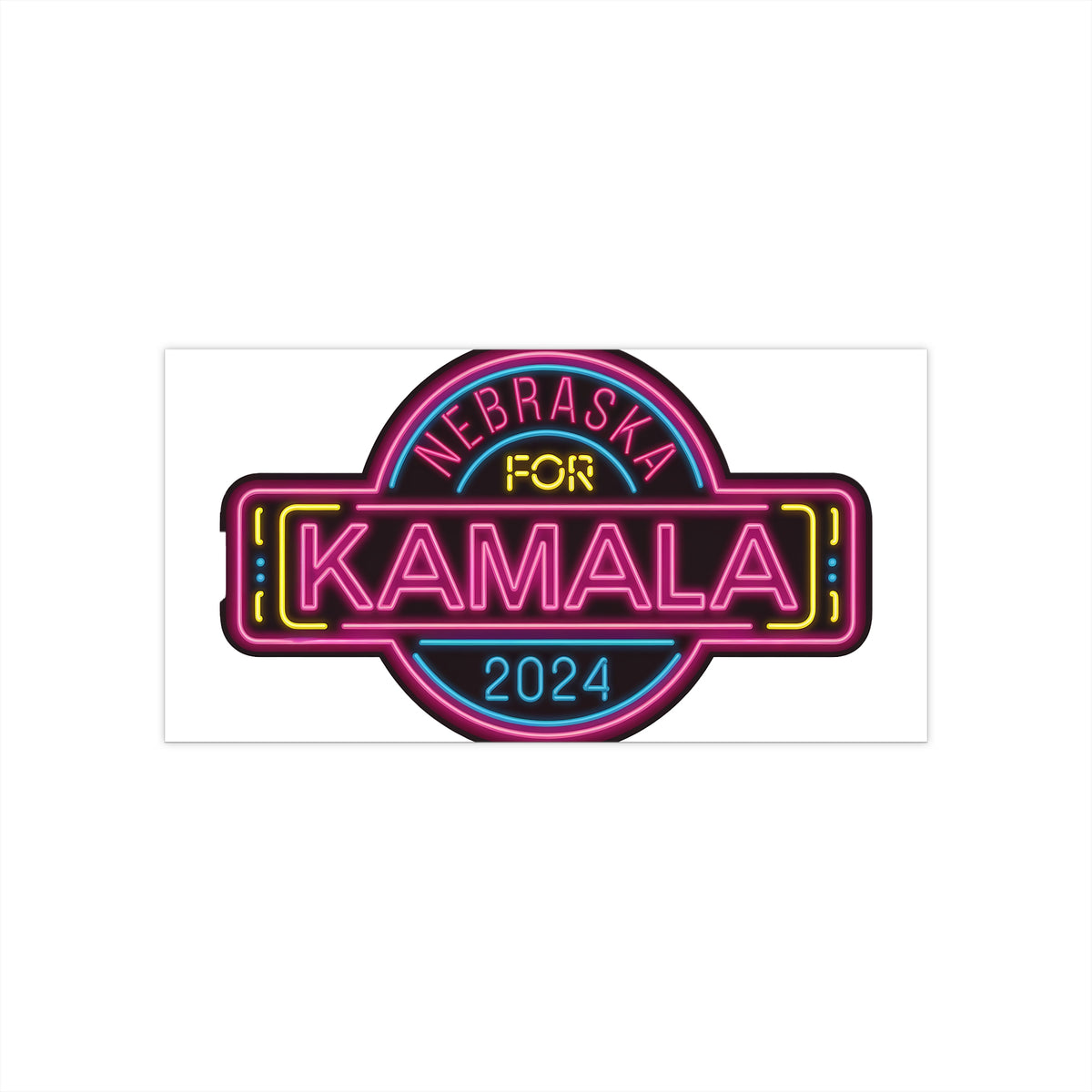 Nebraska for Kamala Harris 2024&quot; Presidential Support Sticker