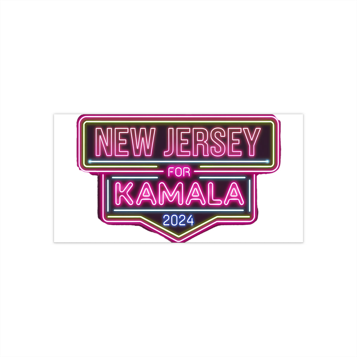 New Jersey for Kamala Harris 2024&quot; Presidential Support Sticker