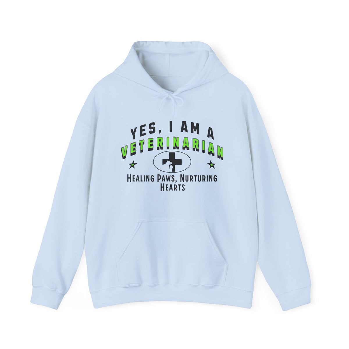 Veterinarian Hoodie - &#39;YES, I AM A VETERINARIAN&#39; Unisex Sweatshirt | Healing Paws, Nurturing Hearts | Perfect Gift for Animal Lovers