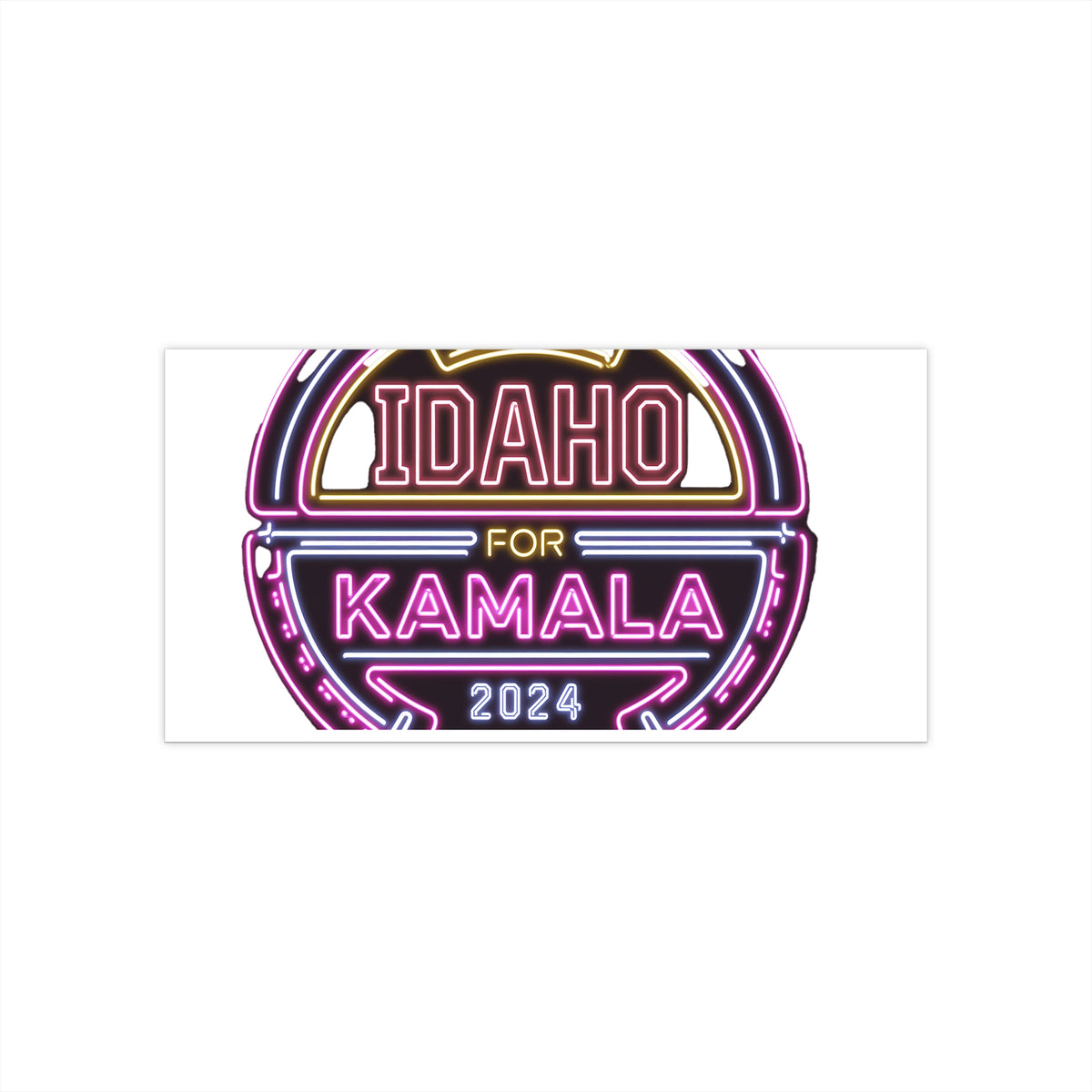 Idaho for Kamala Harris 2024 Presidential Campaign Support Sticker – Show Your Idaho Pride for Kamala