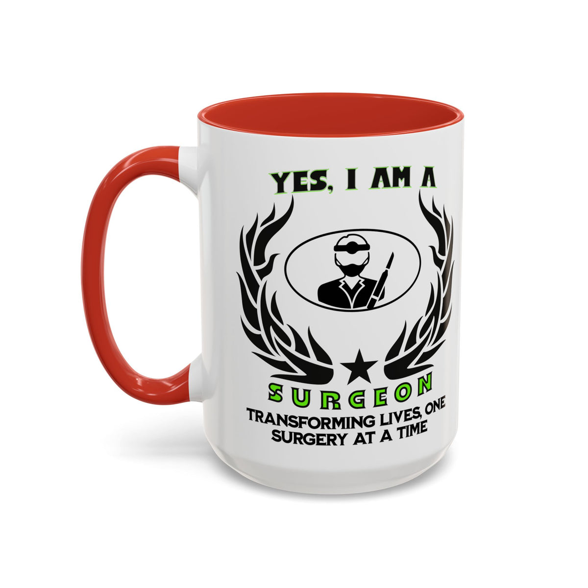 Surgeon Mug – 11oz and 15oz with Transforming Lives One Surgery at a Time Perfect for Surgeons and Medical Professionals