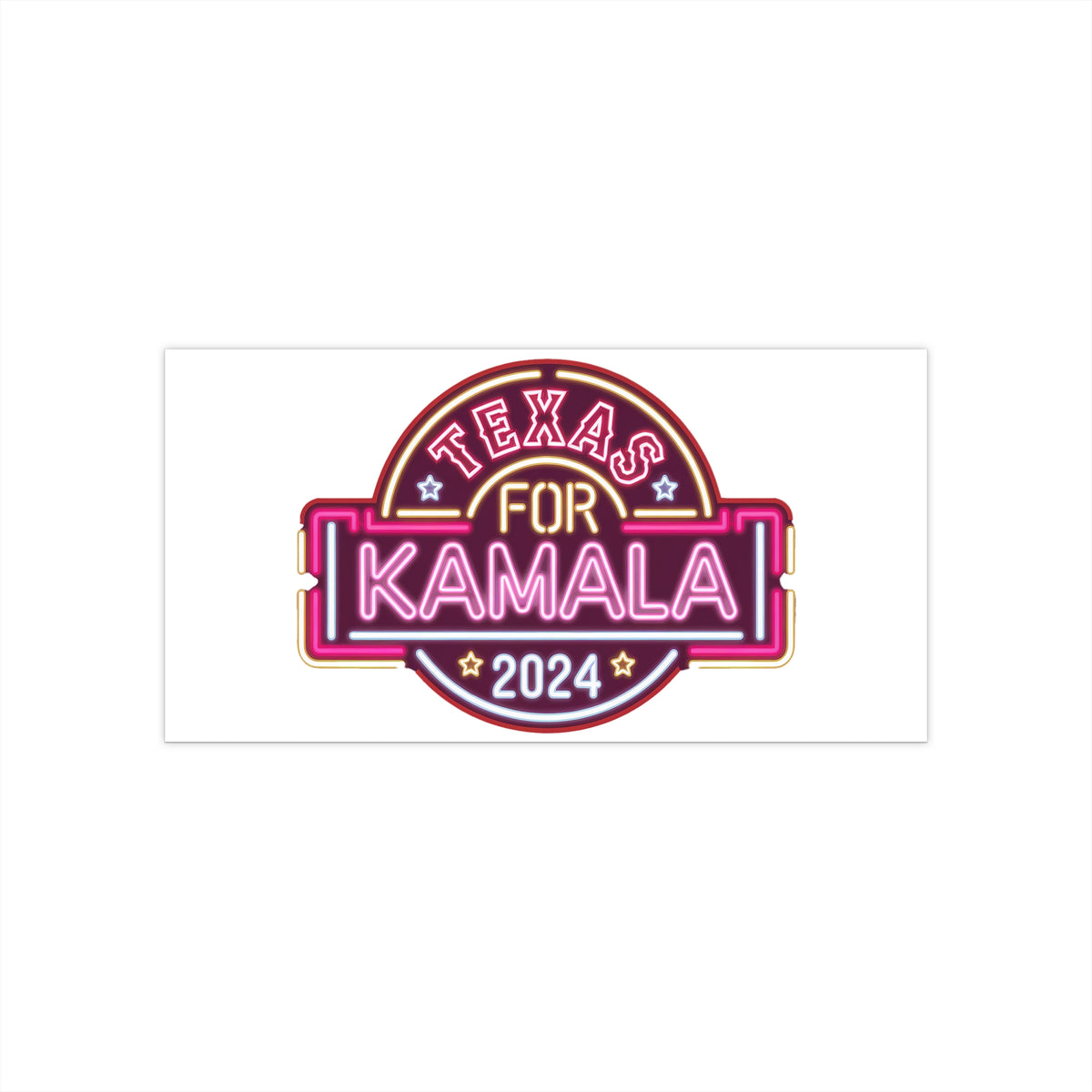 Texas for Kamala Harris 2024 – Presidential Campaign Support Vinyl Sticker