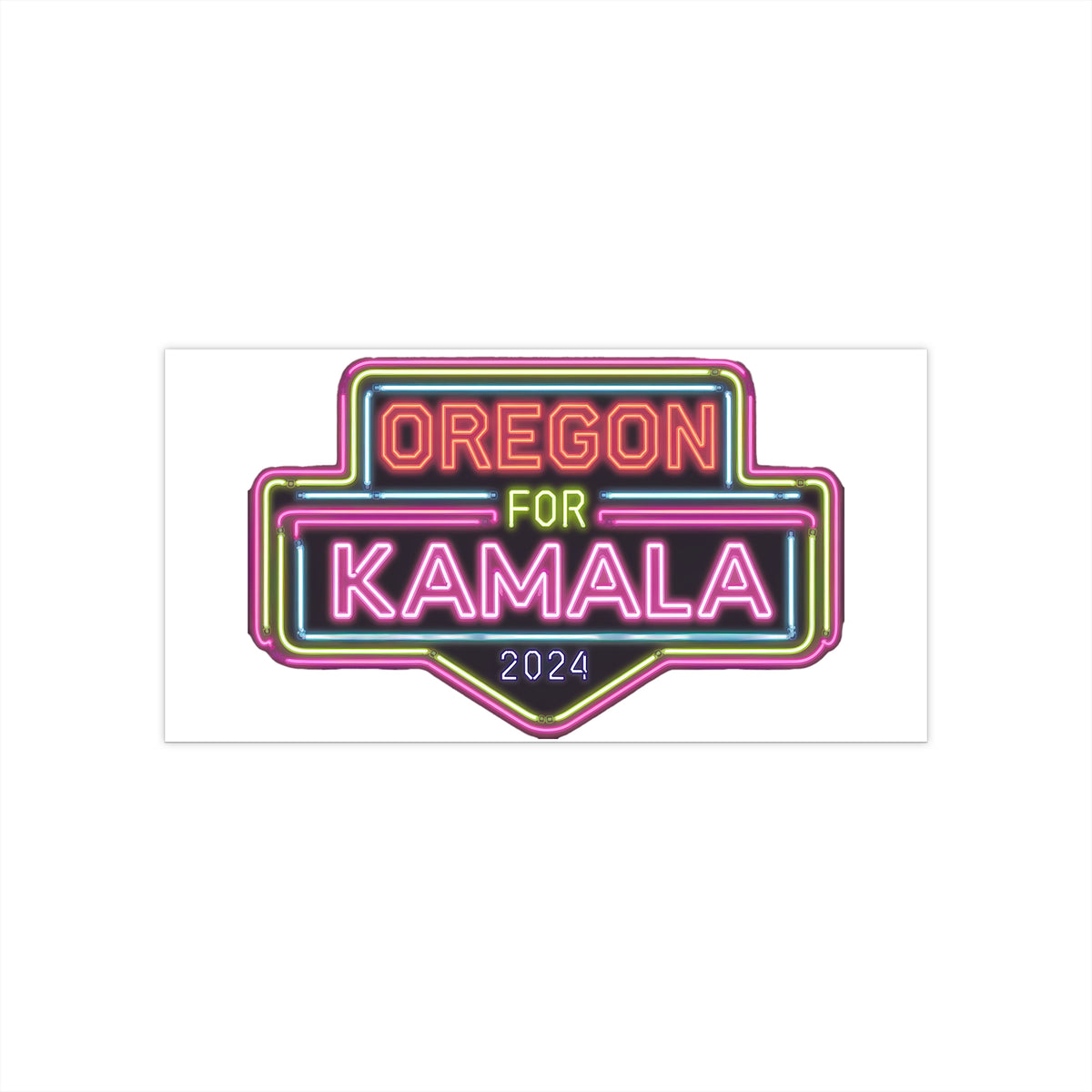 Oregon for Kamala Harris 2024 – Presidential Campaign Support Vinyl Sticker