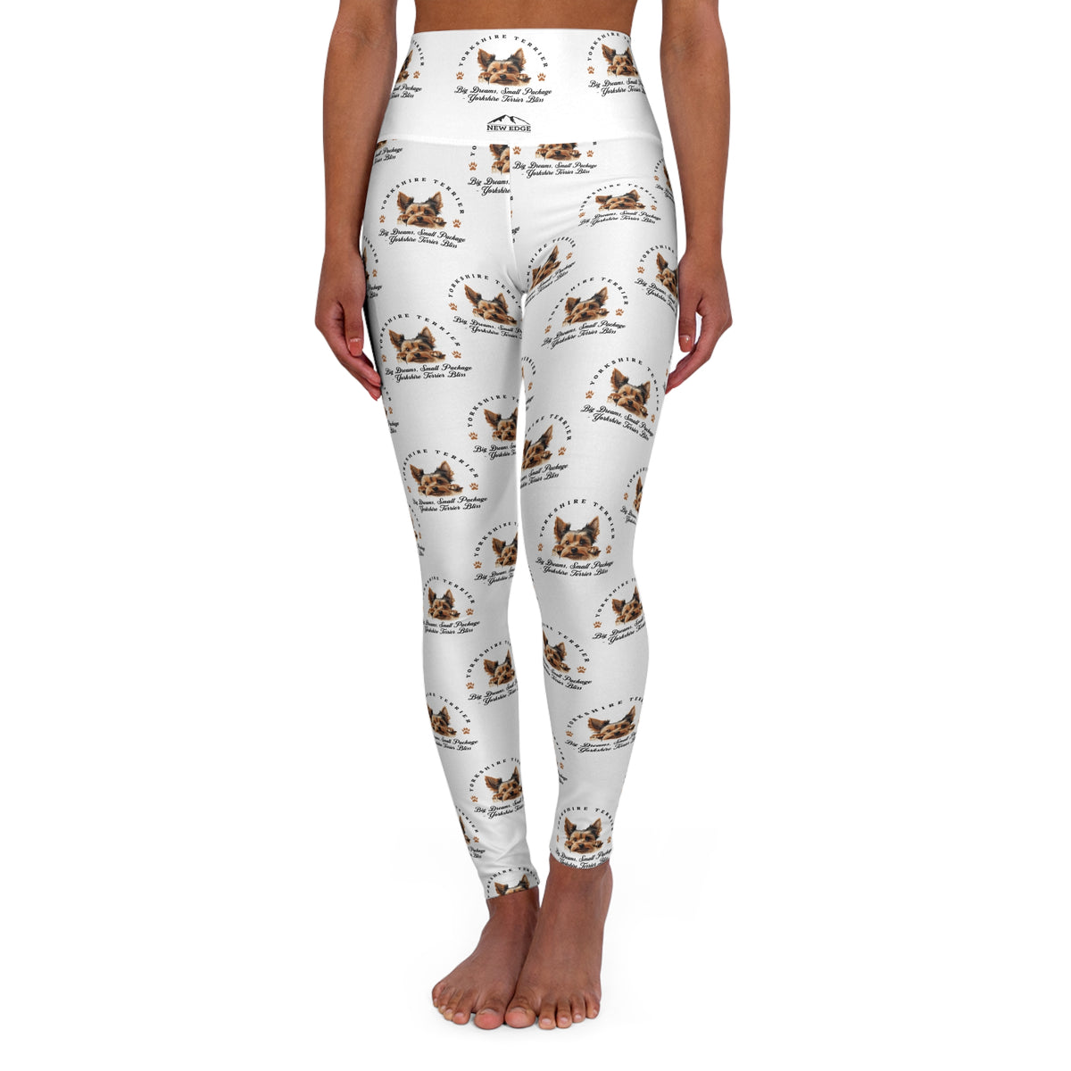 Yorkshire Terrier &quot;Big Dreams, Small Package – Bliss in Every Step&quot; Skinny High-Waisted Yoga Leggings