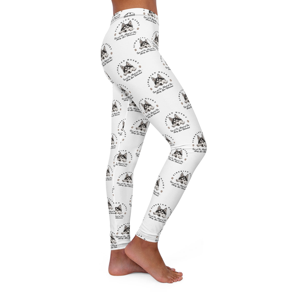 Siberian Husky &quot;Celebrating Loyalty &amp; Determination&quot; Skinny High-Waisted Yoga Leggings – Power and Style for Husky Lovers