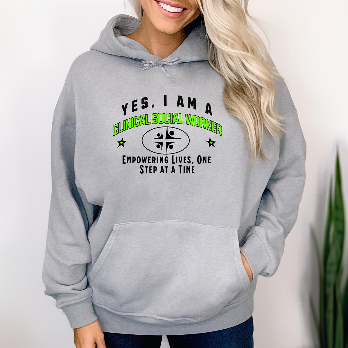 Clinical Social Worker Unisex Hoodie – Empowering Lives, One Step at a Time | Celebrate Compassion and Dedication