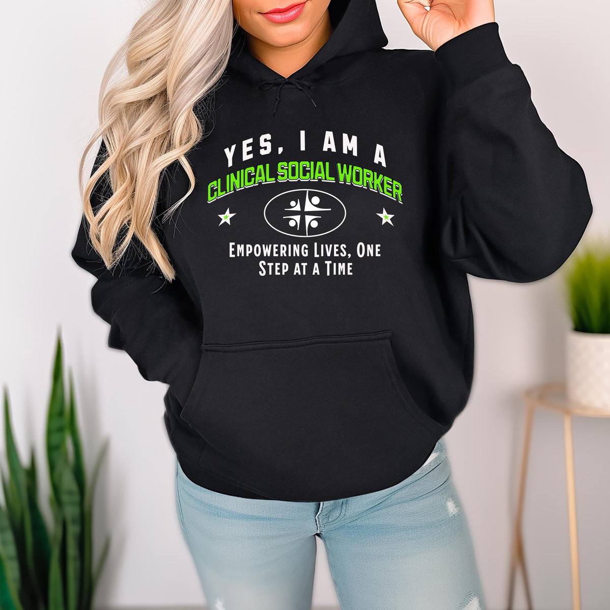 Clinical Social Worker Unisex Hoodie – Empowering Lives, One Step at a Time | Celebrate Compassion and Dedication