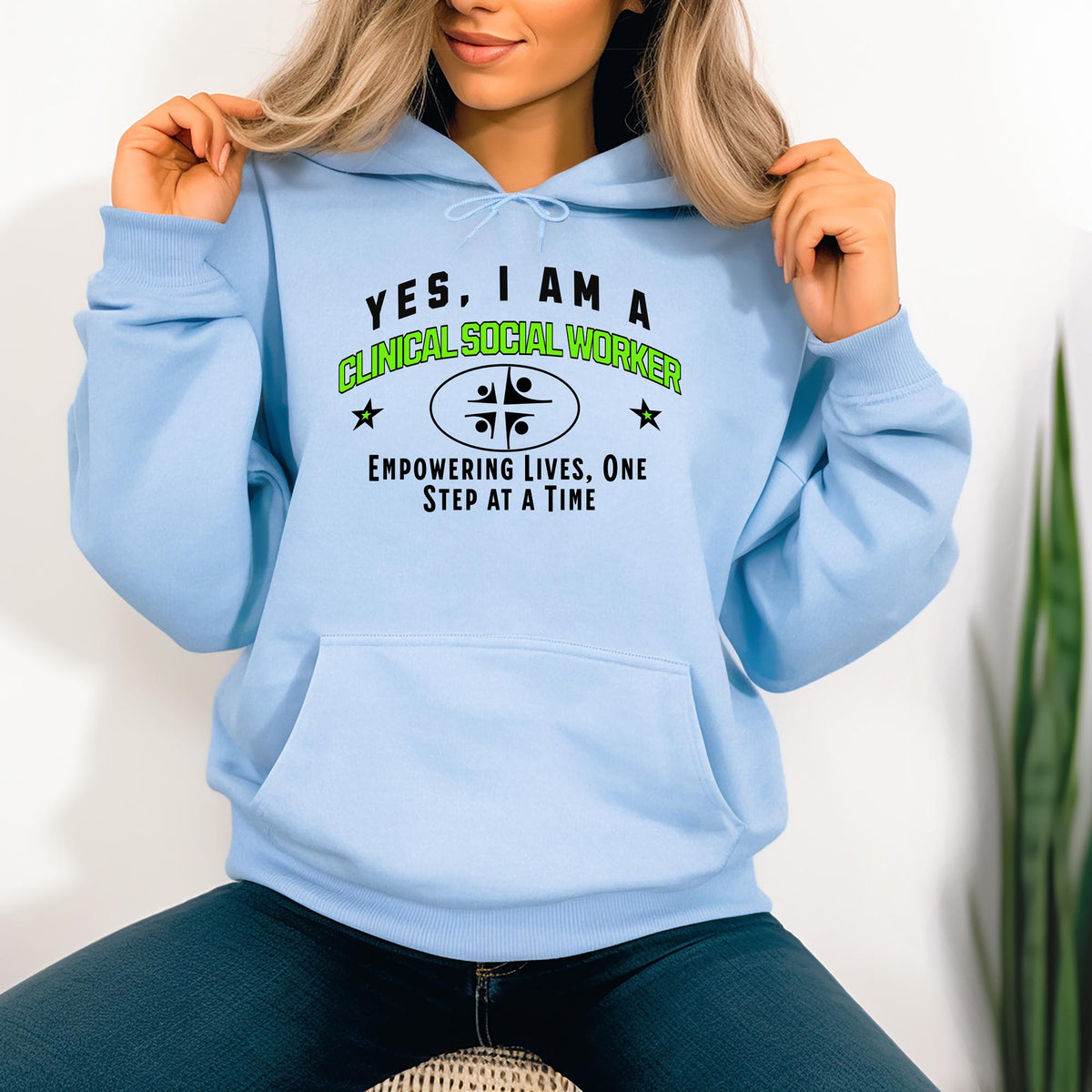 Clinical Social Worker Unisex Hoodie – Empowering Lives, One Step at a Time | Celebrate Compassion and Dedication