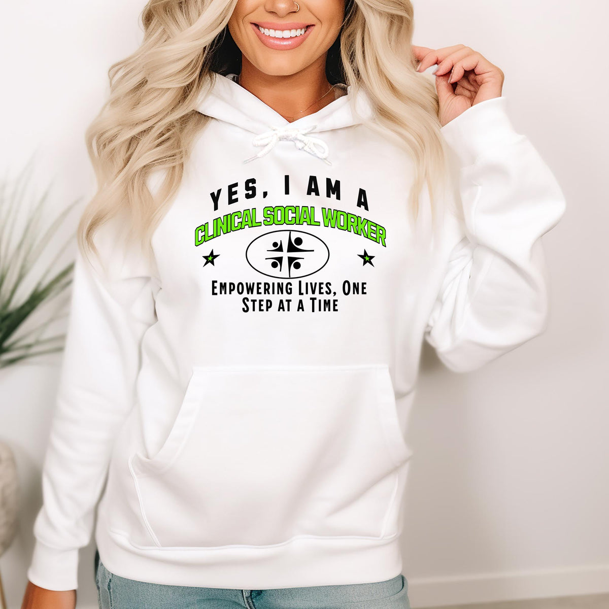 Clinical Social Worker Unisex Hoodie – Empowering Lives, One Step at a Time | Celebrate Compassion and Dedication