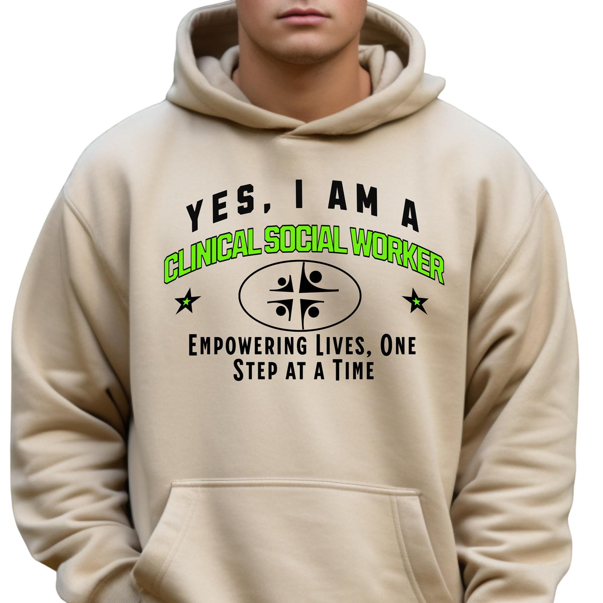 Clinical Social Worker Unisex Hoodie – Empowering Lives, One Step at a Time | Celebrate Compassion and Dedication