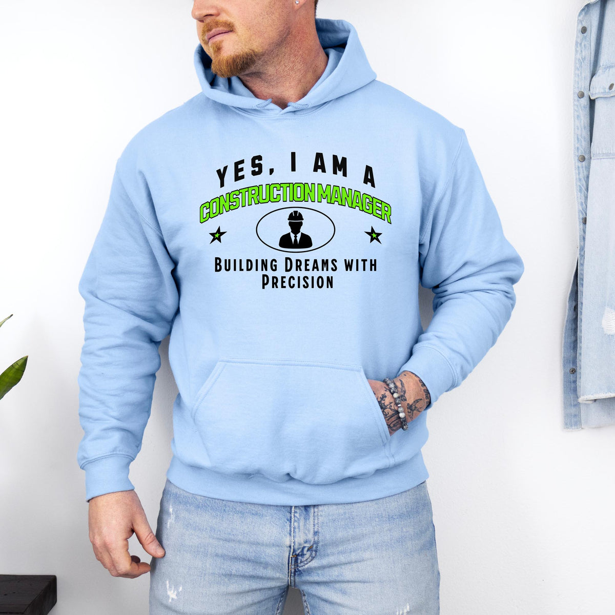 Construction Manager Unisex Hoodie – Building Dreams with Precision | Celebrate Leadership in Construction