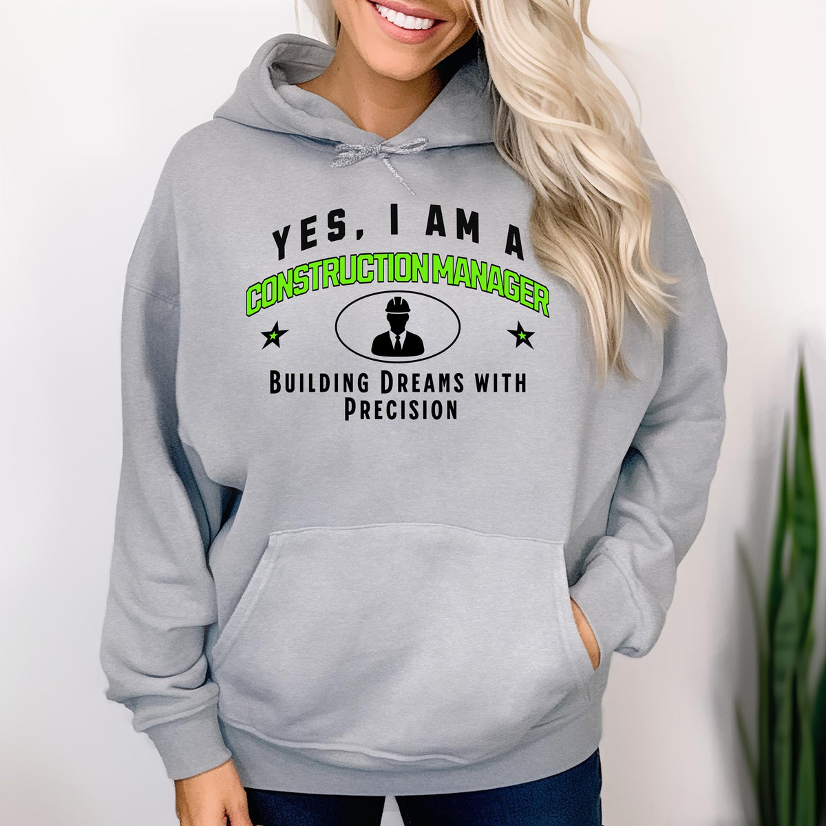 Construction Manager Unisex Hoodie – Building Dreams with Precision | Celebrate Leadership in Construction