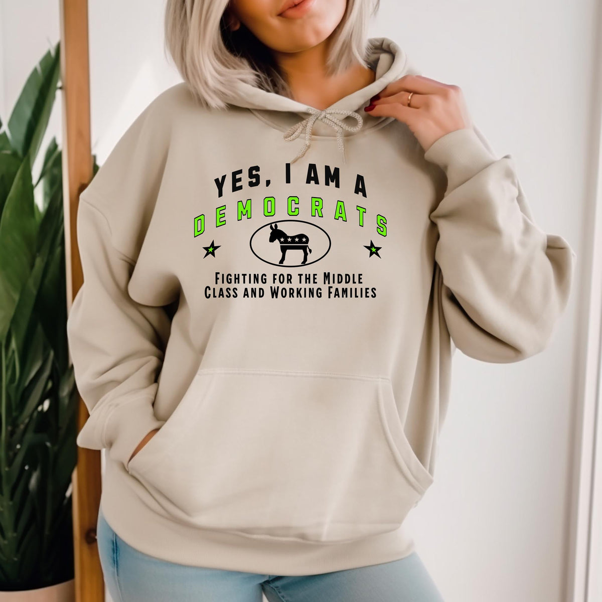 Democrats Unisex Hoodie – Fighting for the Middle Class and Working Families | Show Your Political Pride with Purpose