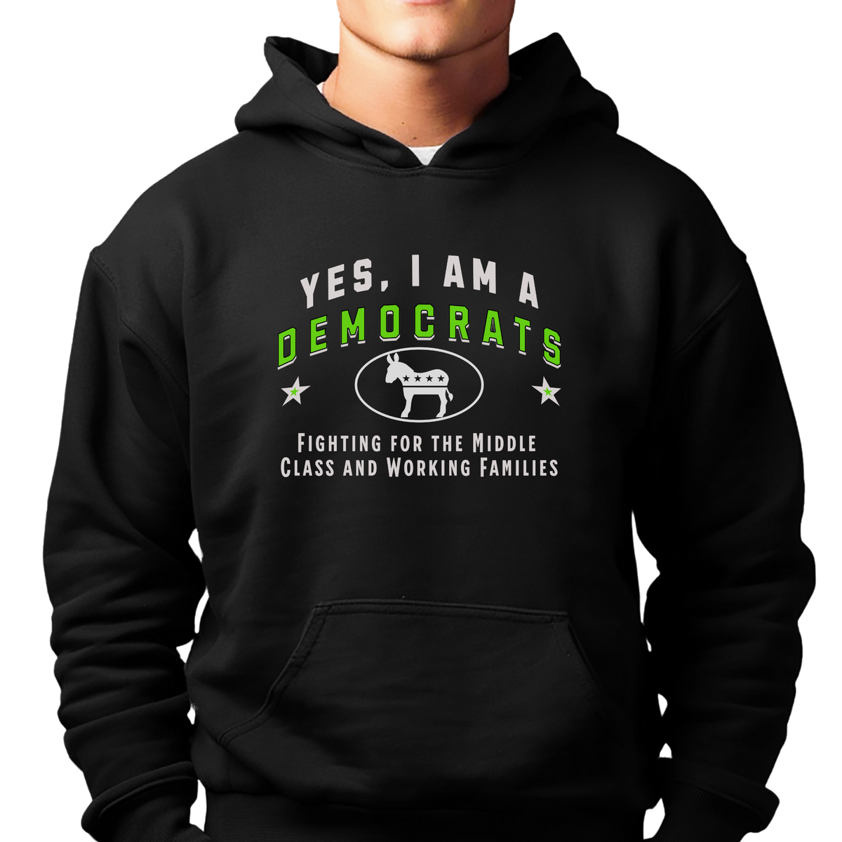 Democrats Unisex Hoodie – Fighting for the Middle Class and Working Families | Show Your Political Pride with Purpose