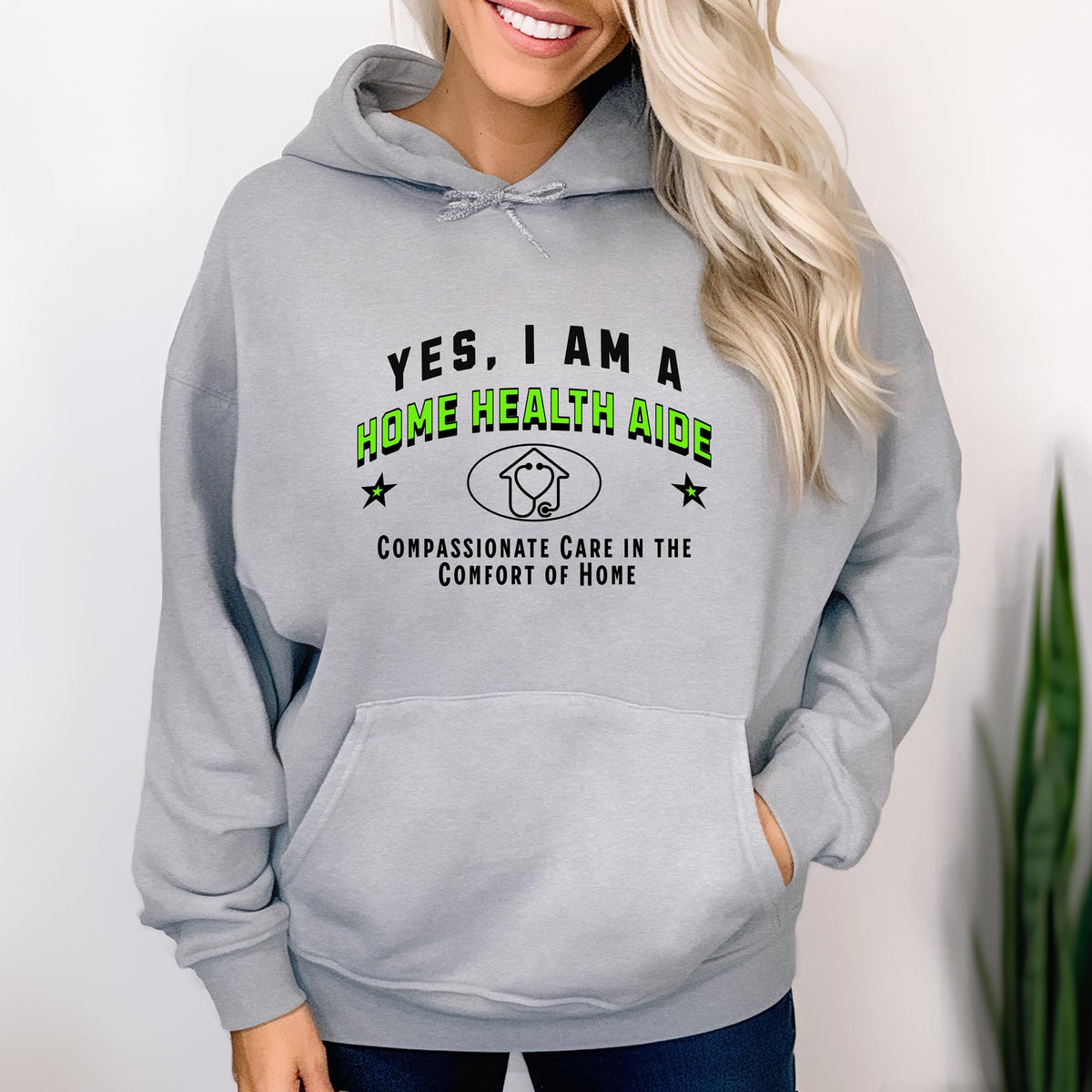 Home Health Aide Unisex Hoodie – Compassionate Care in the Comfort of Home | Proudly Show Your Dedication to At-Home Support