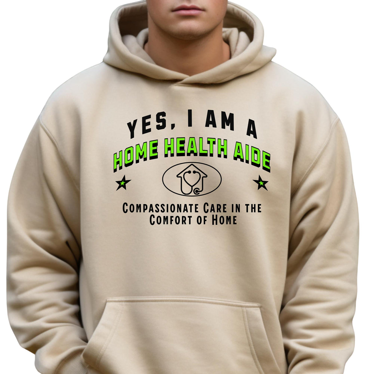 Home Health Aide Unisex Hoodie – Compassionate Care in the Comfort of Home | Proudly Show Your Dedication to At-Home Support