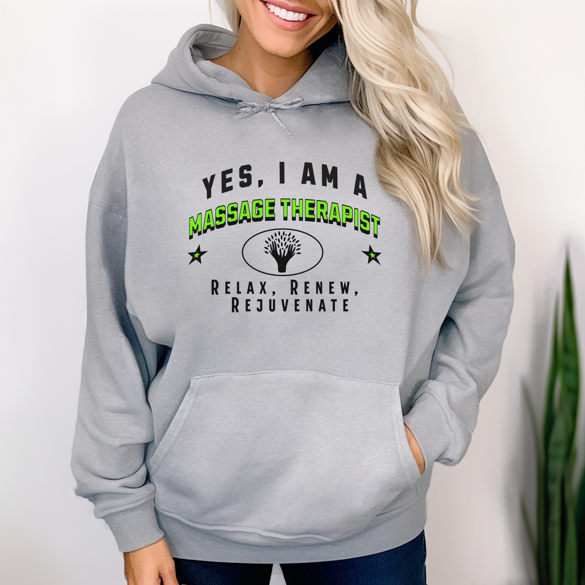 Massage Therapist Unisex Hoodie - Relax, Renew, Rejuvenate | Cozy Gift for Wellness and Healing Professionals