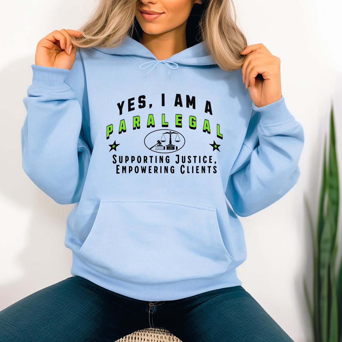 Paralegal Unisex Hoodie - Supporting Justice, Empowering Clients | Perfect Gift for Legal Support Professionals