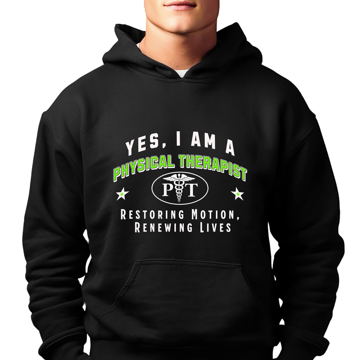 Physical Therapist Unisex Hoodie - Restoring Motion, Renewing Lives | Perfect Gift for PT Professionals