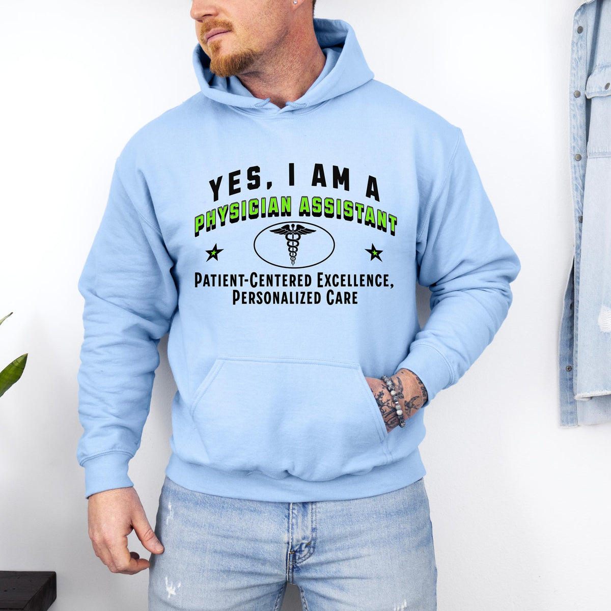 Physician Assistant Unisex Hoodie - Patient-Centered Excellence, Personalized Care | Thoughtful Gift for PA Professionals