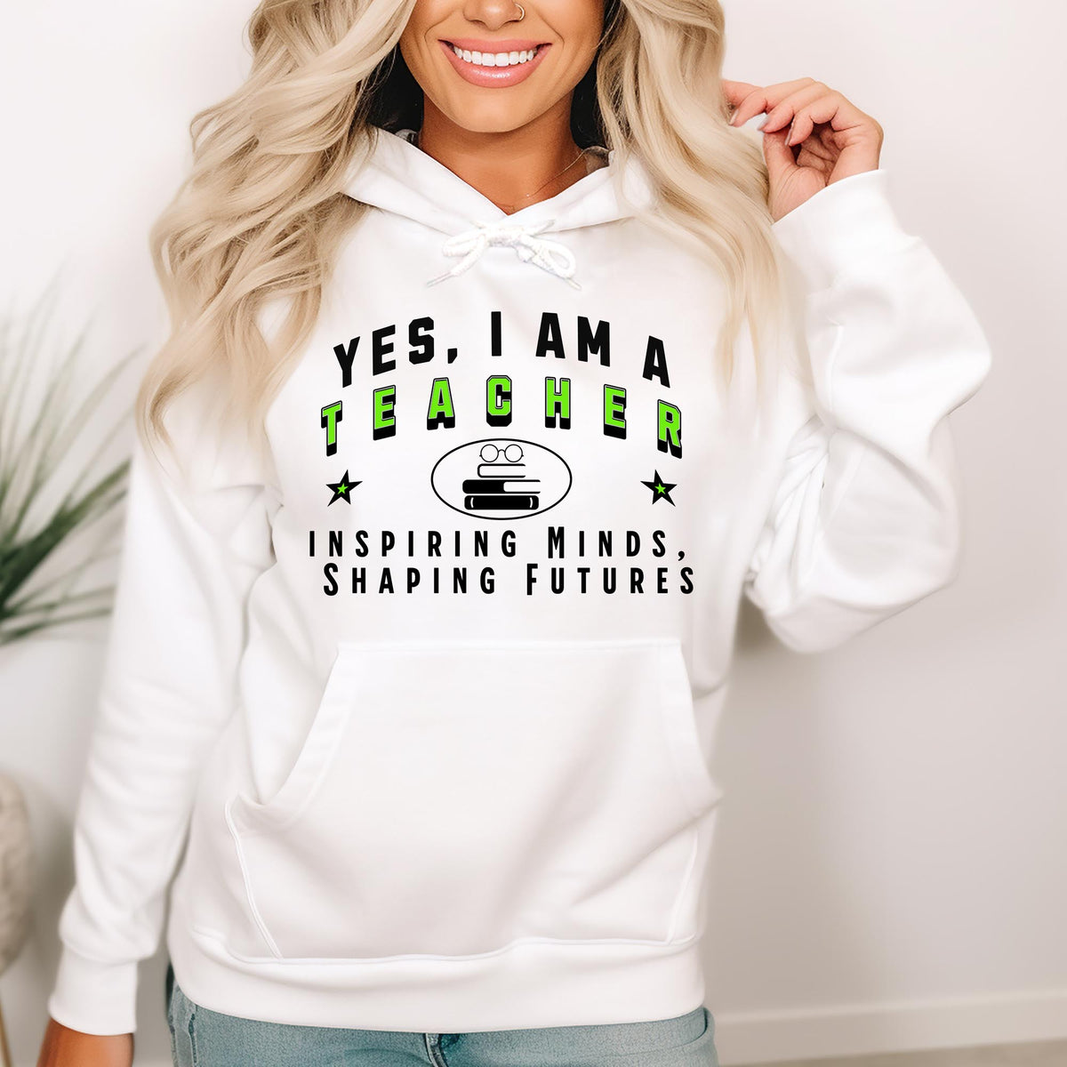 Teacher Hoodie - &#39;YES, I AM A TEACHER&#39; Unisex Sweatshirt | Inspiring Minds, Shaping Futures | Perfect Gift for Educators