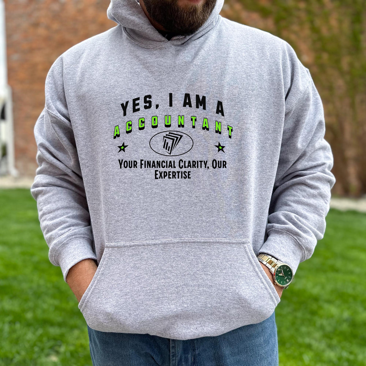 Accountant Hoodie - &#39;YES, I AM AN ACCOUNTANT&#39; Unisex Sweatshirt | Financial Clarity &amp; Expertise | Perfect Gift for Accounting Professionals