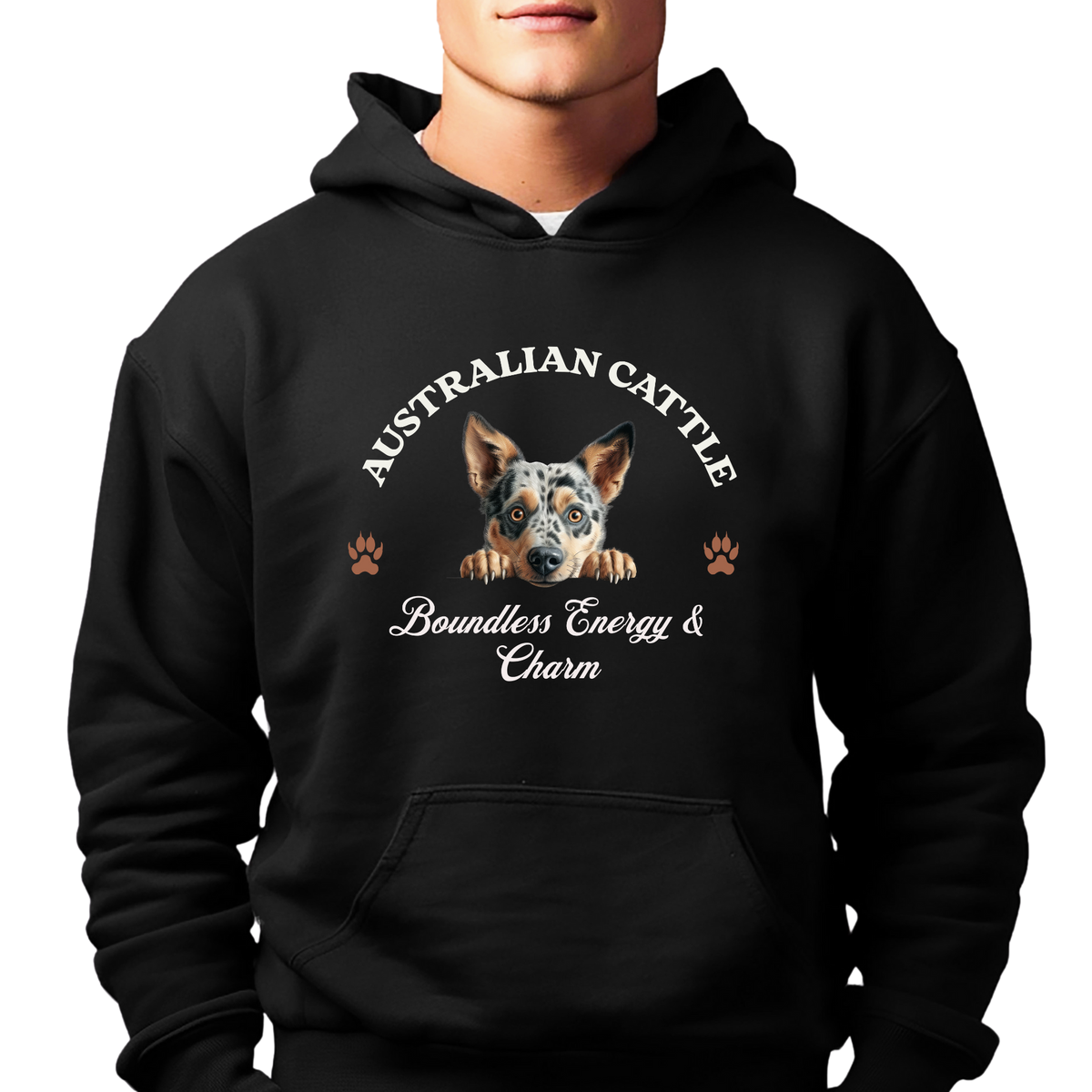 Australian Cattle Dog Unisex Hoodie – Boundless Energy, Aussie Cattle Charm for Dog Lovers