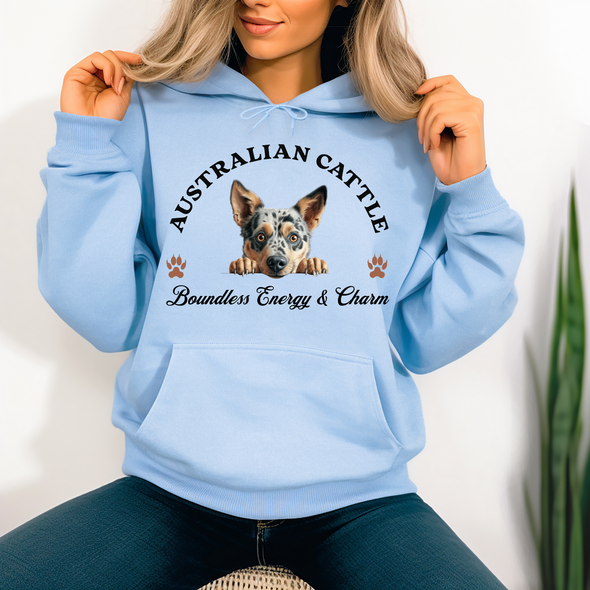 Australian Cattle Dog Unisex Hoodie – Boundless Energy, Aussie Cattle Charm for Dog Lovers