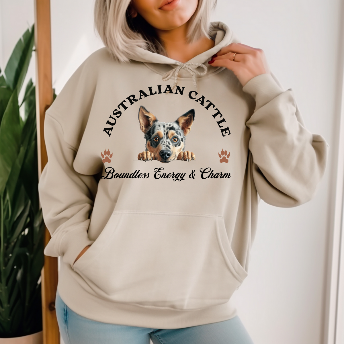 Australian Cattle Dog Unisex Hoodie – Boundless Energy, Aussie Cattle Charm for Dog Lovers