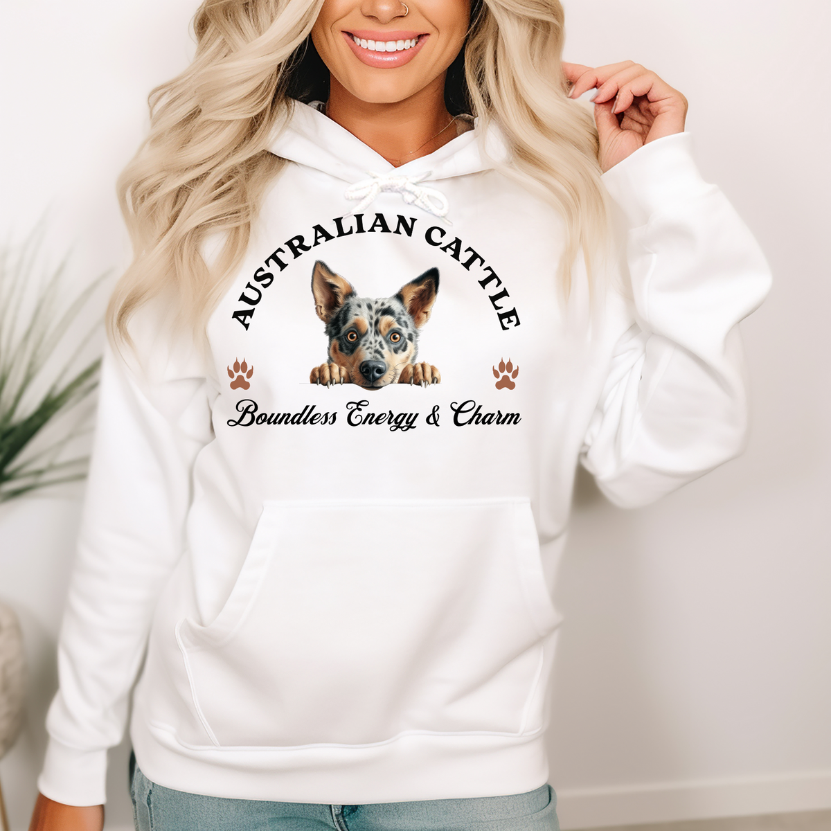 Australian Cattle Dog Unisex Hoodie – Boundless Energy, Aussie Cattle Charm for Dog Lovers