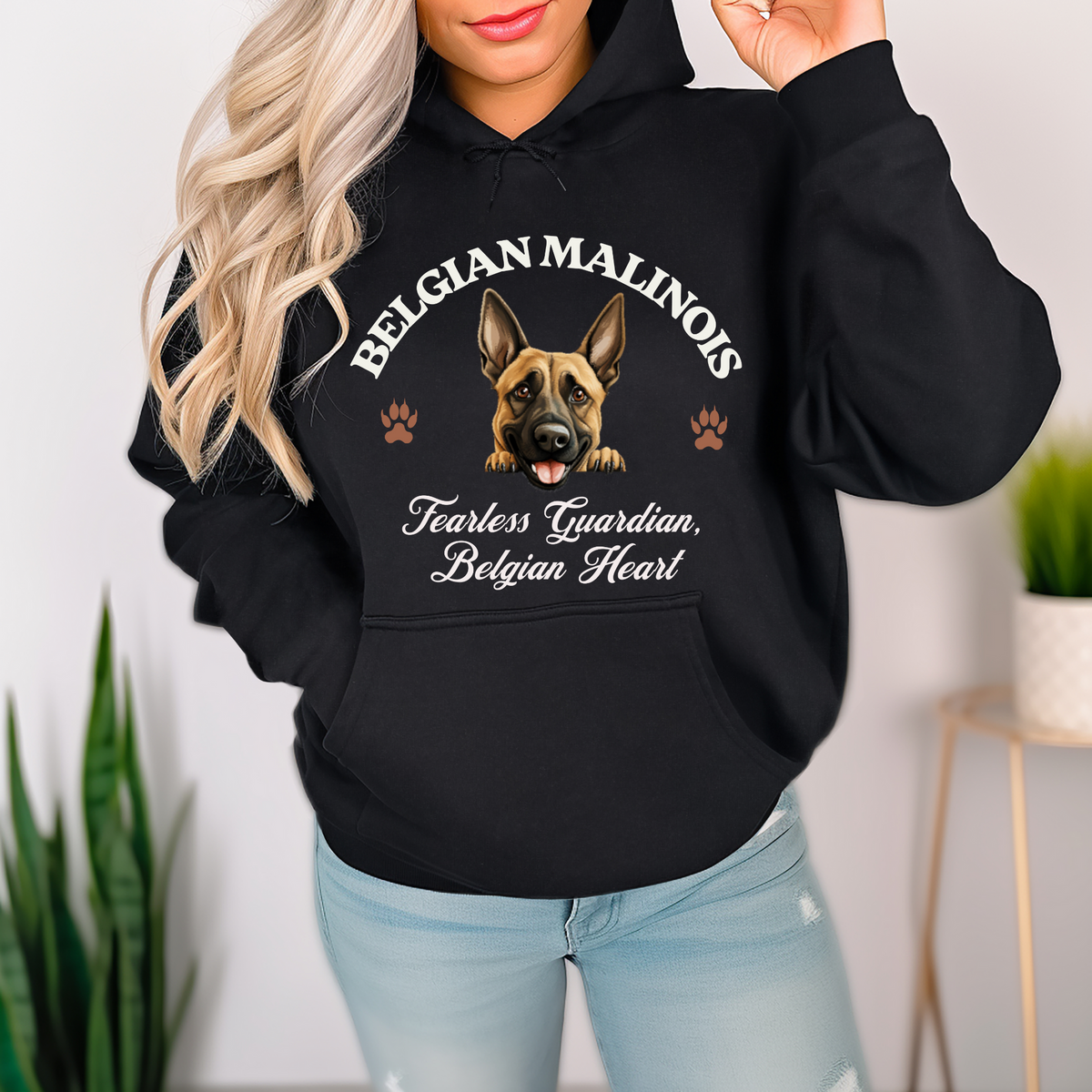 Belgian Malinois Unisex Hoodie – Fearless Guardian, Belgian Heart, Malinois Majesty for Dog Enthusiasts