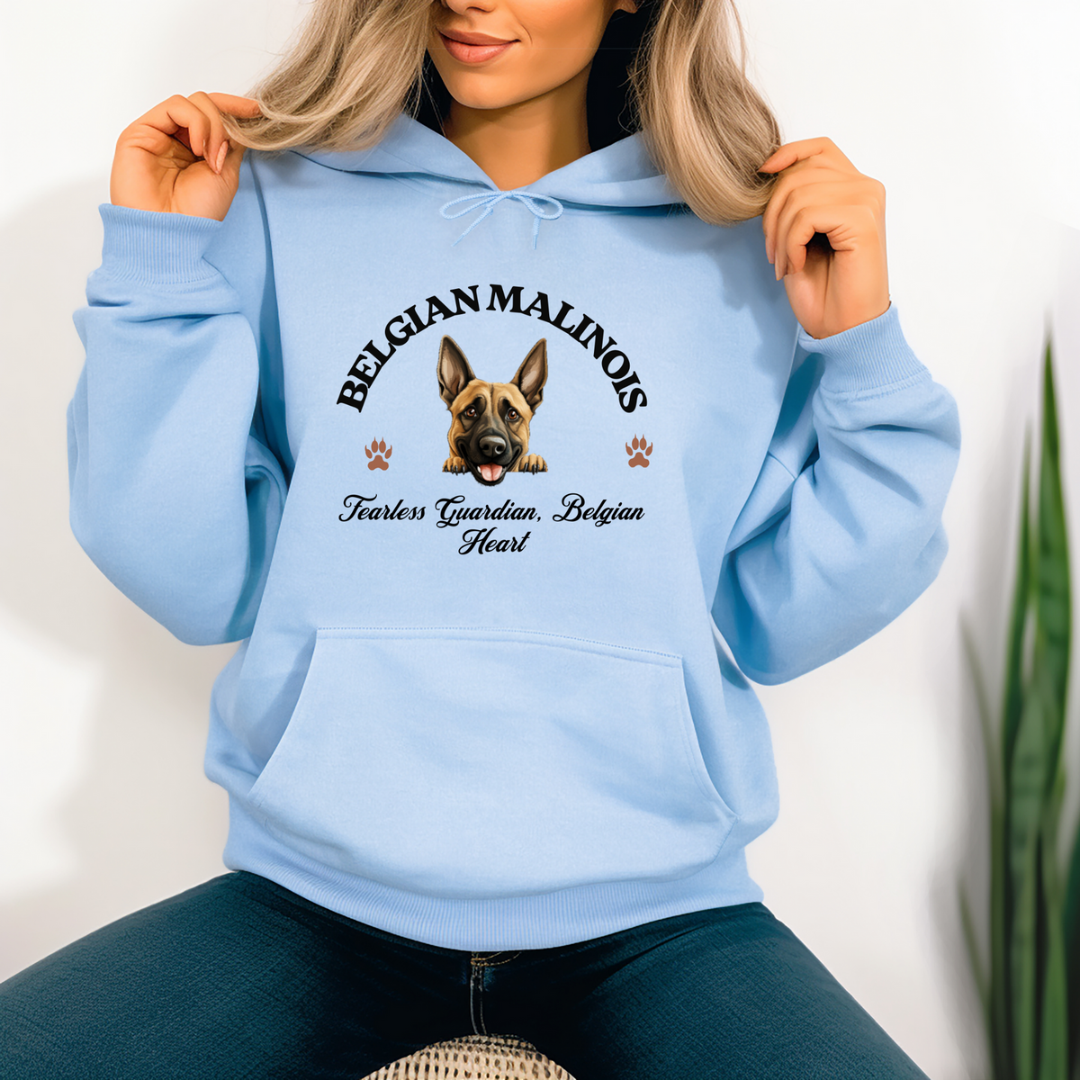 Belgian Malinois Unisex Hoodie – Fearless Guardian, Belgian Heart, Malinois Majesty for Dog Enthusiasts