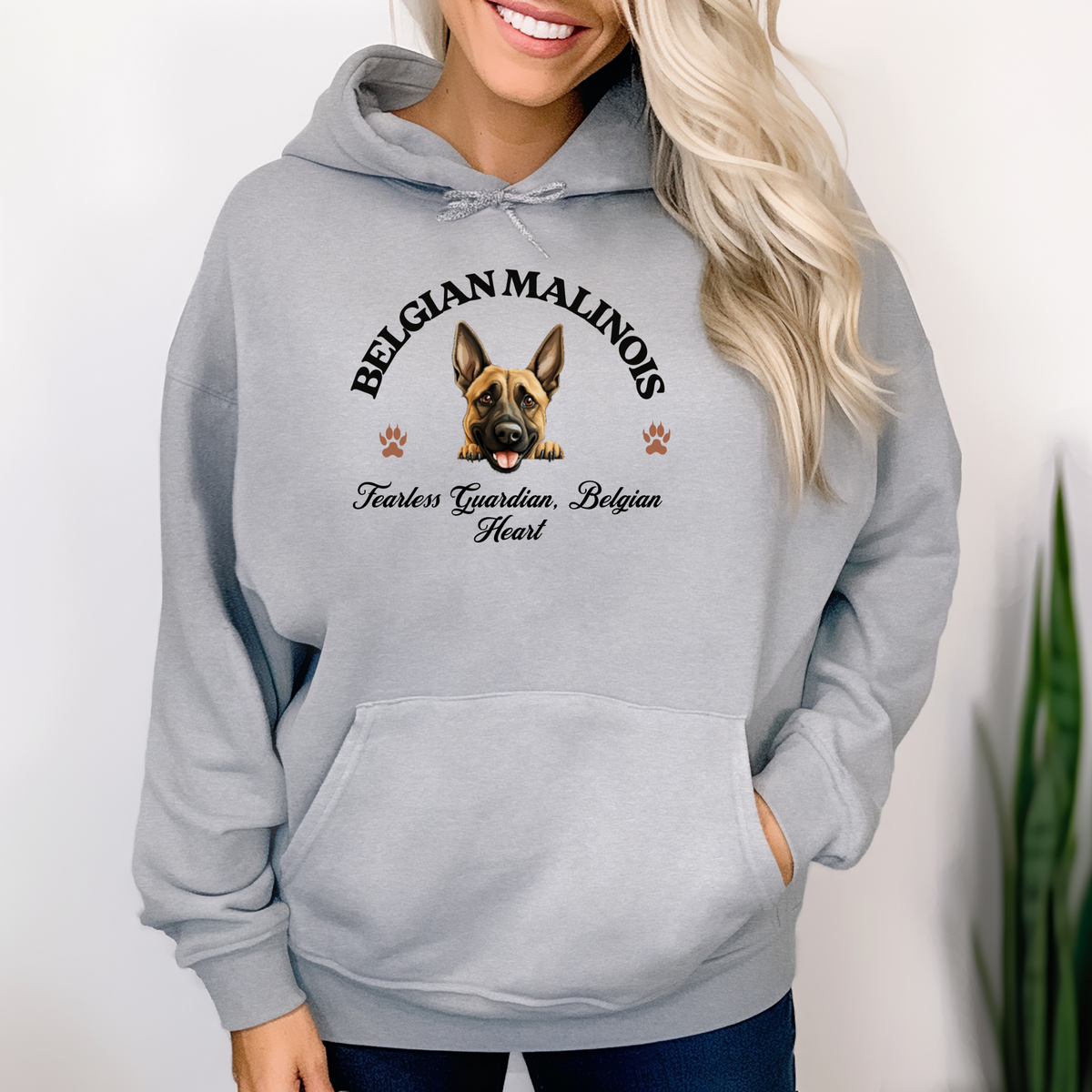 Belgian Malinois Unisex Hoodie – Fearless Guardian, Belgian Heart, Malinois Majesty for Dog Enthusiasts