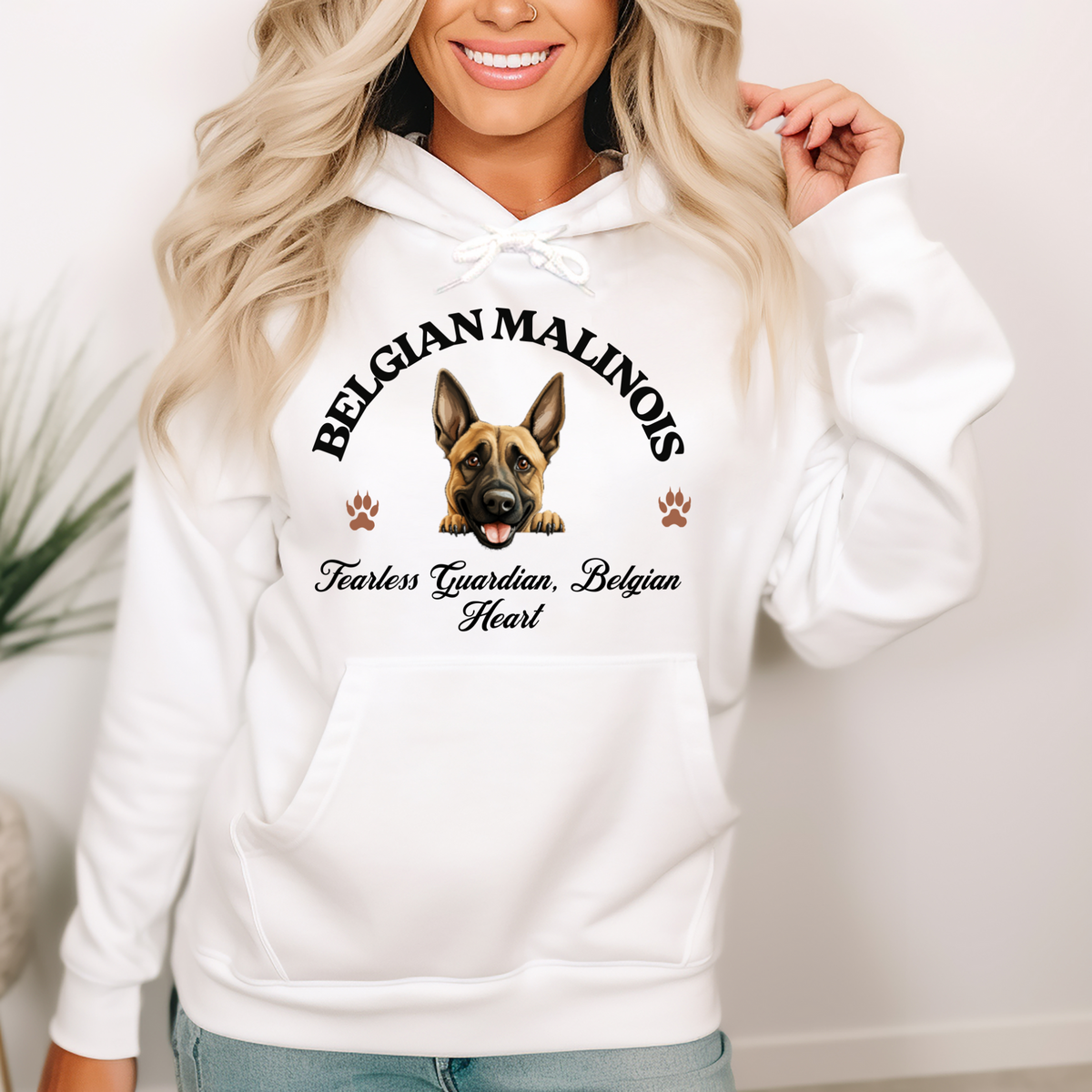 Belgian Malinois Unisex Hoodie – Fearless Guardian, Belgian Heart, Malinois Majesty for Dog Enthusiasts