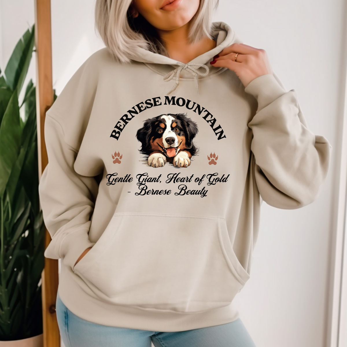 Bernese Mountain Dog Unisex Hoodie – Gentle Giant, Heart of Gold, Bernese Beauty for Dog Lovers