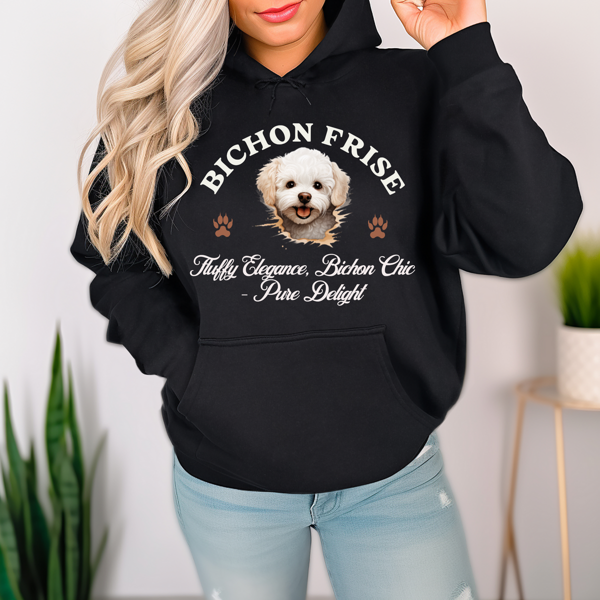 Bichon Frise Unisex Hoodie – Fluffy Elegance Meets Everyday Comfort, Dog Lover Apparel for Cozy Style and Chic Charm