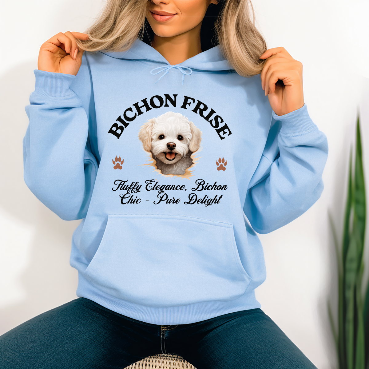 Bichon Frise Unisex Hoodie – Fluffy Elegance Meets Everyday Comfort, Dog Lover Apparel for Cozy Style and Chic Charm