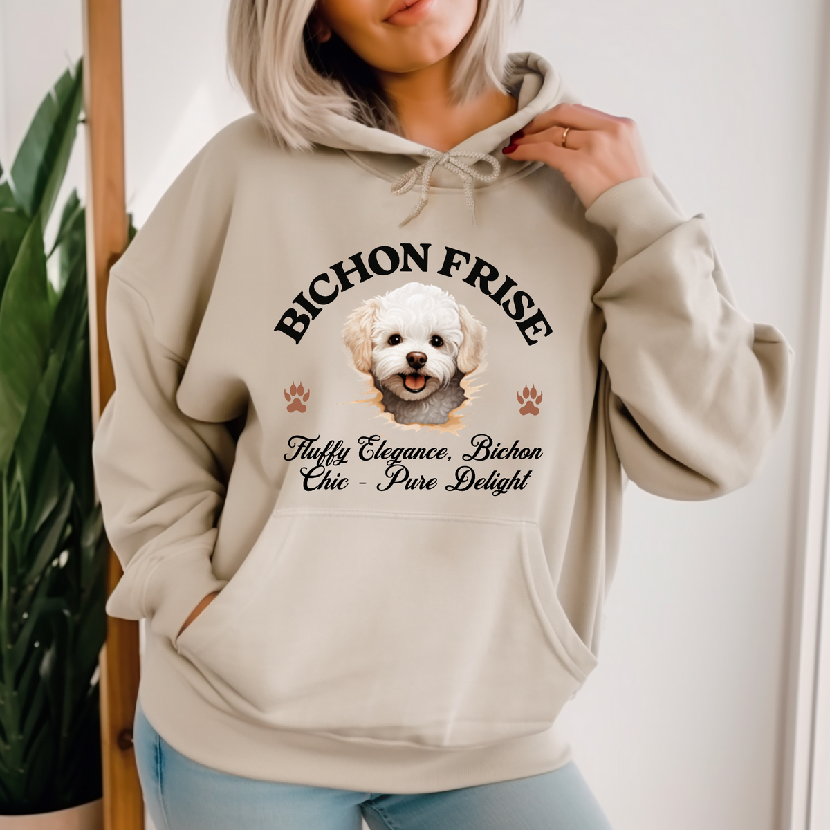 Bichon Frise Unisex Hoodie – Fluffy Elegance Meets Everyday Comfort, Dog Lover Apparel for Cozy Style and Chic Charm