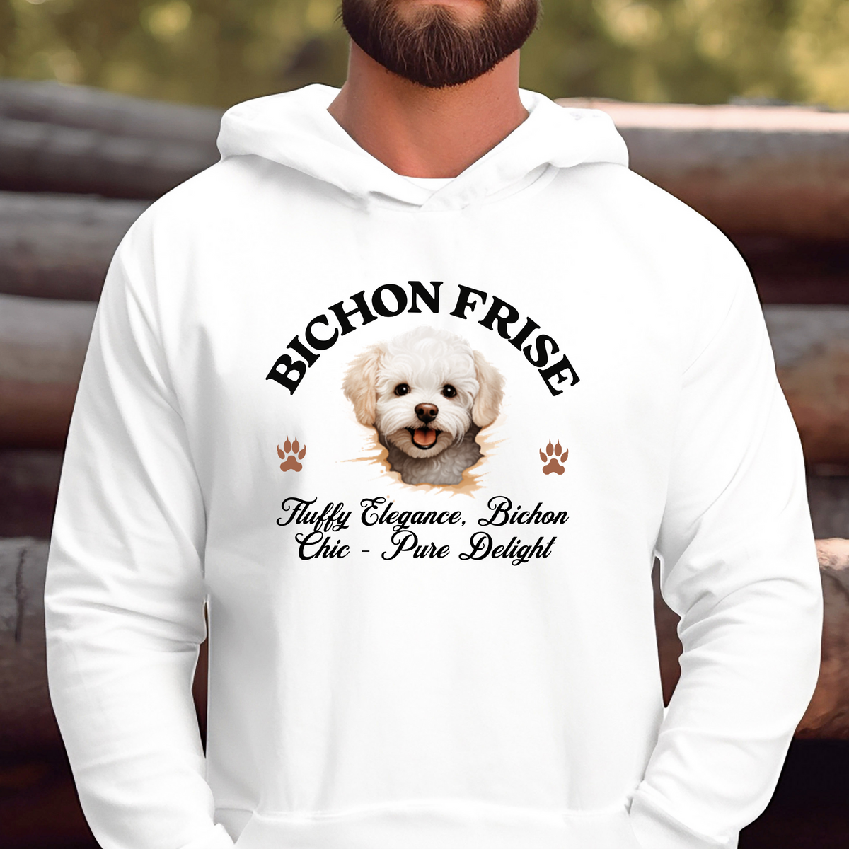 Bichon Frise Unisex Hoodie – Fluffy Elegance Meets Everyday Comfort, Dog Lover Apparel for Cozy Style and Chic Charm