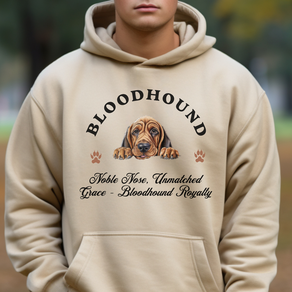 Bloodhound Unisex Hoodie – Noble Style for Dog Lovers, Celebrate Bloodhound Royalty with Unmatched Grace and Cozy Comfort