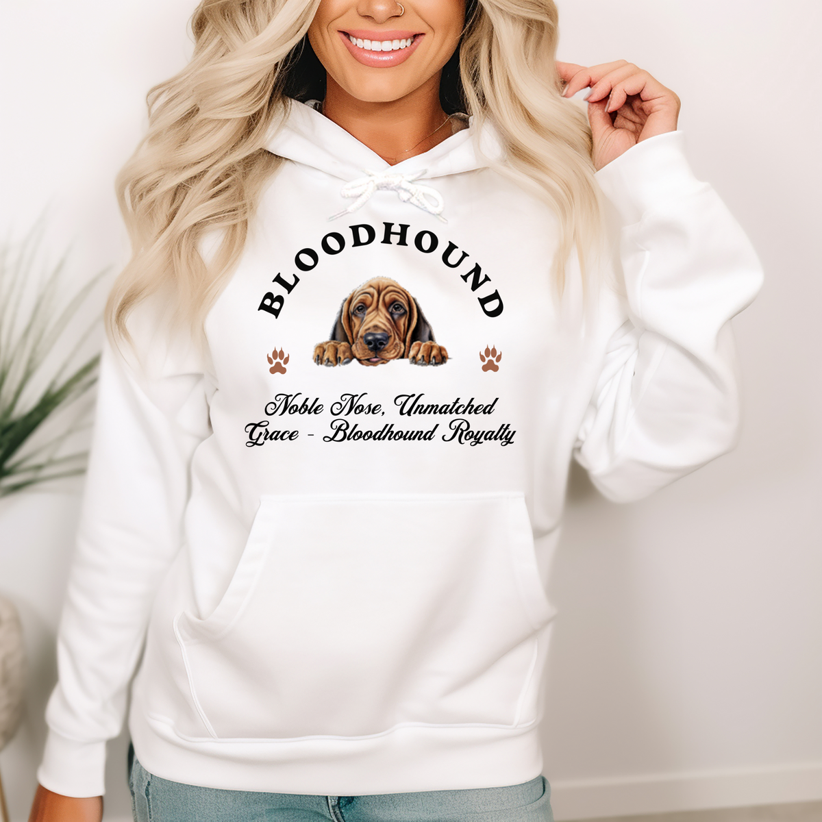 Bloodhound Unisex Hoodie – Noble Style for Dog Lovers, Celebrate Bloodhound Royalty with Unmatched Grace and Cozy Comfort