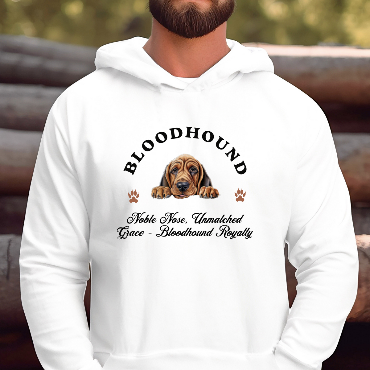 Bloodhound Unisex Hoodie – Noble Style for Dog Lovers, Celebrate Bloodhound Royalty with Unmatched Grace and Cozy Comfort