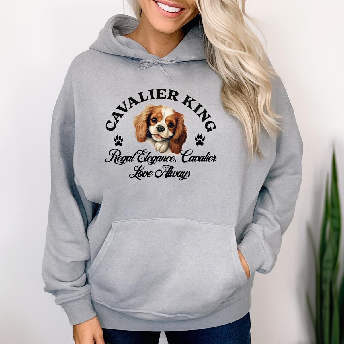 Cavalier King Charles Spaniel Unisex Hoodie – Regal Elegance Meets Everyday Comfort, Celebrate Cavalier Love Always